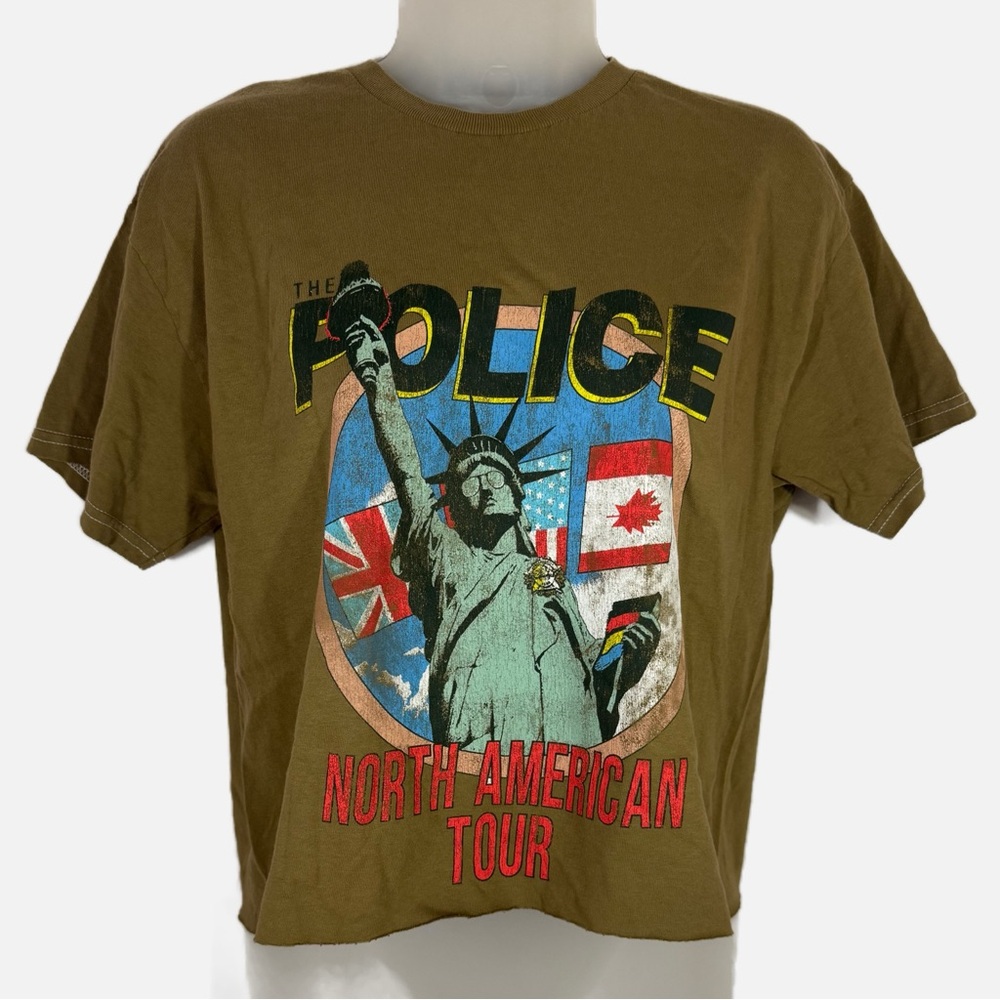 The Police North American Tour Cropped Graphic Tee - Band Tee - NWOT - Picture 2 of 10